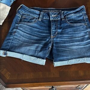 American Eagle Outfitters Dark Blue Jean Shorts